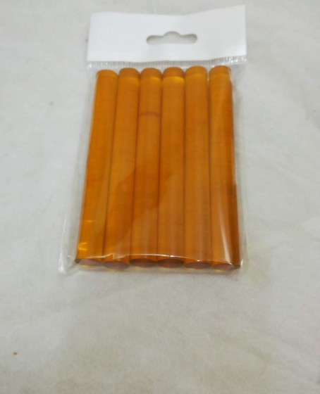 Çubuk Keratin Sarı Şeffaf  6'lı Paket