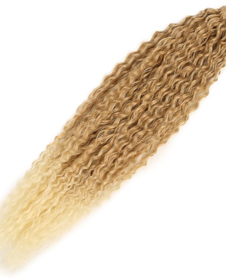 Brazilian Afro Dalgası Saç - Karamel / Platin Ombreli