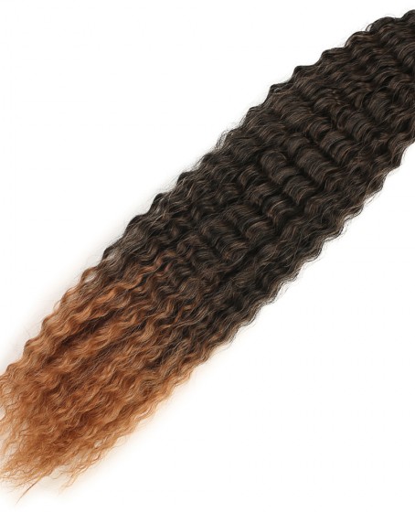 Brazilian Afro Dalgası Saç - Siyah / Bakır Ombreli