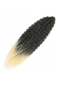 Brazilian Afro Dalgası Saç - Siyah / Platin Ombreli