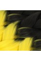 Afrika Örgülük Sentetik Ombreli Saç 100 Gr. - Siyah / Sarı