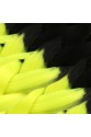 Afrika Örgüsü Ve Rasta İçin Sentetik Ombreli Saç - Siyah / Neon Sarı