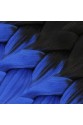 Afrika Örgülük Sentetik Ombreli Saç 100 Gr. - Siyah / Koyu Mavi Ombreli
