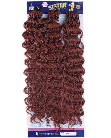 Sister Afro Dalgası Saç - Kızıl Bakır 350