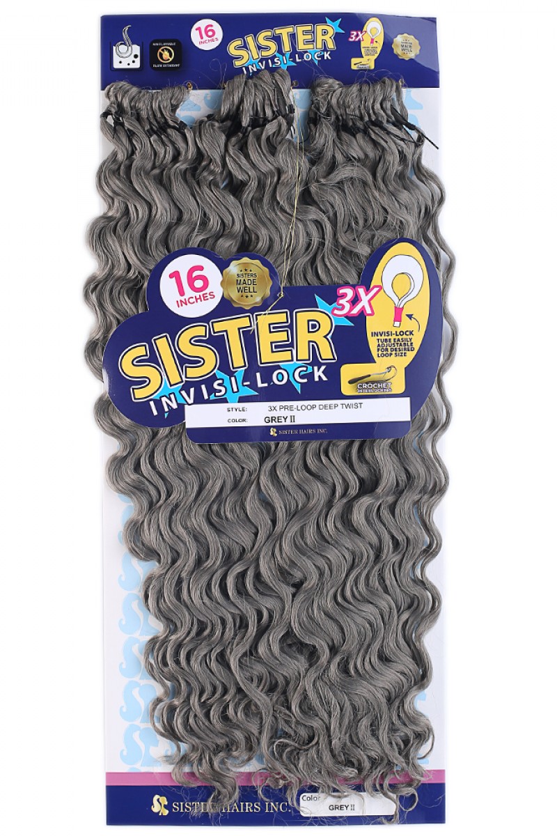 Sister Afro Dalgası Saç - Orta Ton Gri Grey 2