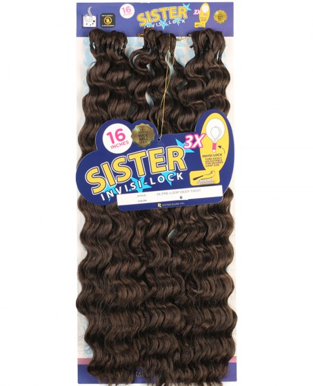 Sister Afro Dalgası Saç - Kumral 6