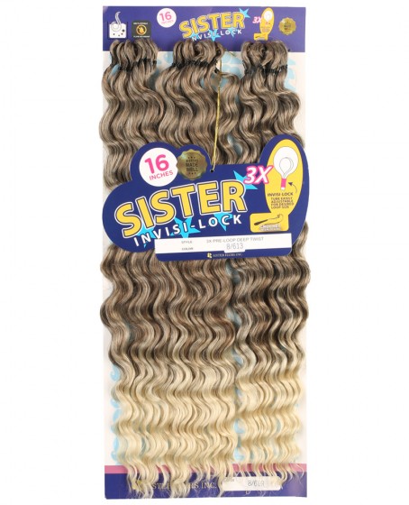 Sister Afro Dalgası Saç - Küllü Kahve / Platin Ombreli 8-613