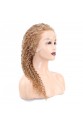 Afro Dalga Front Lace Gerçek Tül Peruk - Sıcak Karamel - 60-65cm
