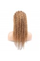 Afro Dalga Front Lace Gerçek Tül Peruk - Altın Karamel - 60-65cm