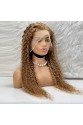 Afro Dalga Front Lace Gerçek Tül Peruk - Kumral - 70-75cm