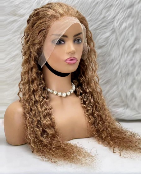 Afro Dalga Front Lace Gerçek Tül Peruk - Balköpüğü - 70-75cm