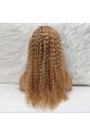 Afro Dalga Front Lace Gerçek Tül Peruk - Sıcak Karamel - 70-75cm
