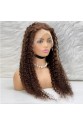 Afro Dalga Front Lace Gerçek Tül Peruk - Koyu Kahve - 70-75cm