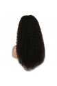 Gerçek Front Lace Tül Peruk - Afro Dalgası - Siyah 75-80cm