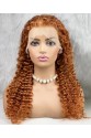 Gerçek Front Lace Tül Peruk - Afro Dalgalı - Bakır 70-75cm