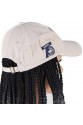 Bej Şapkalı Örgü Peruk - Siyah / Şeker Pembe Ombreli