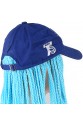 Mavi Şapkalı Örgü Peruk - Turkuaz