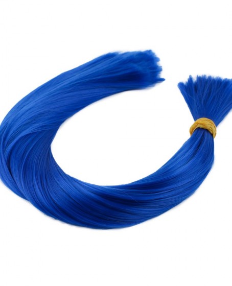 Koyu Mavi Renkli Sentetik Boğum Saç - 1Kg
