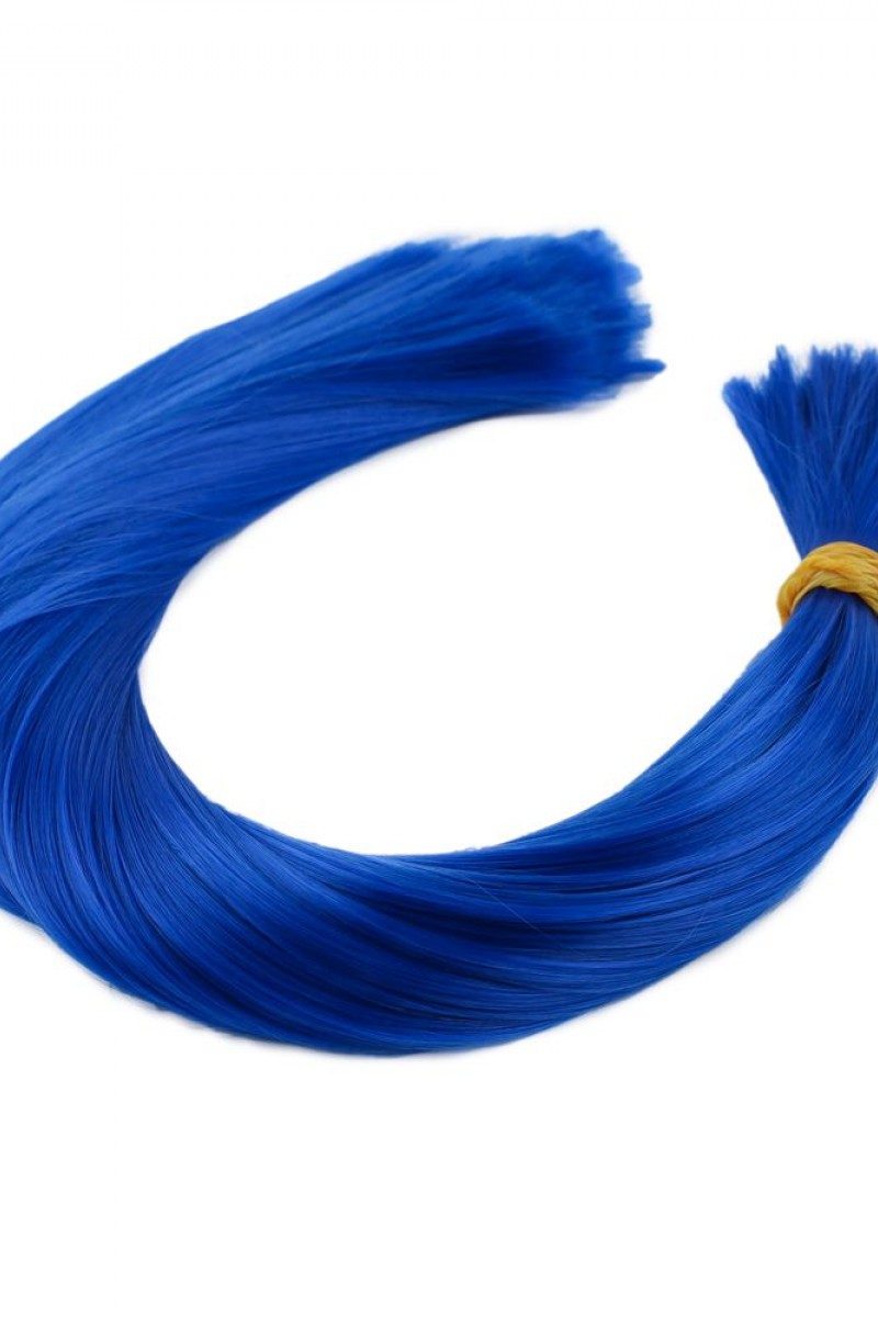 Koyu Mavi Renkli Sentetik Boğum Saç - 1Kg